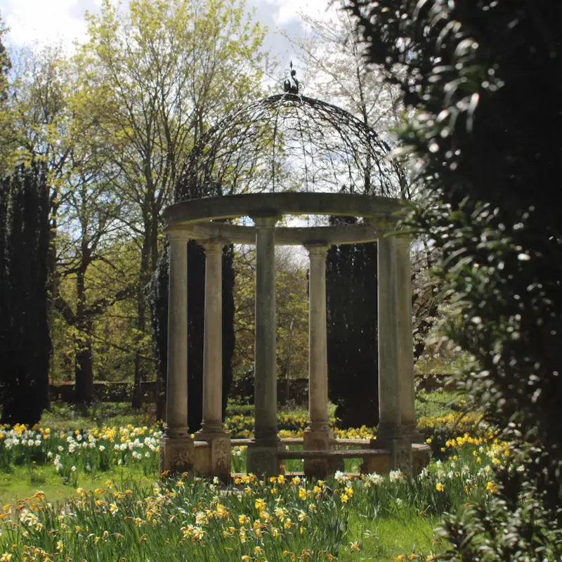 Spring monument at Thorp Perrow Arboretum